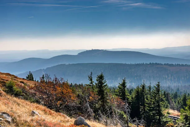 Blick vom Brocken im Harz