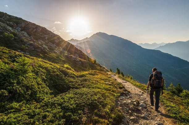 Sonnenaufgang über den Alpen